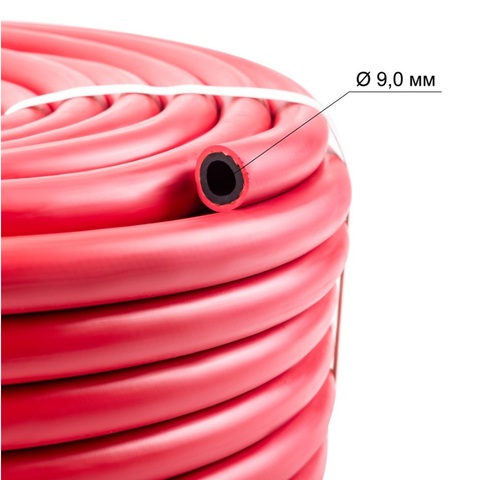 Рукав ацетил./пропан. d 9 /40м/ красн.