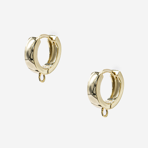 Швензы-кольца "Base" 15*5мм, позолота