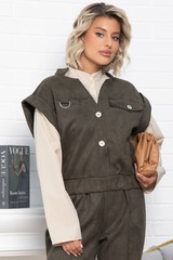 Жилет Лора (зеленый) Б15031-39М LT Collection