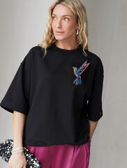 Футболка из тонкого эластичного футера со шнуром внизу  D49.095 (123598)