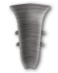 Угол внутренний для плинтуса 85мм "Идеал Классик", 187 Алюминий темный