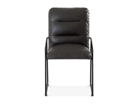 Cтул Maggy из черной экокожи