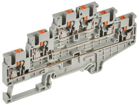 ARMAFIX Клемма Push-in CP-ML 3 ур. 2,5мм2 серая IEK