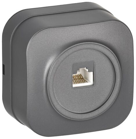 GLORY Роз. комп. RJ45 кат.5E о/у РК10-ХСм сталь м. IEK