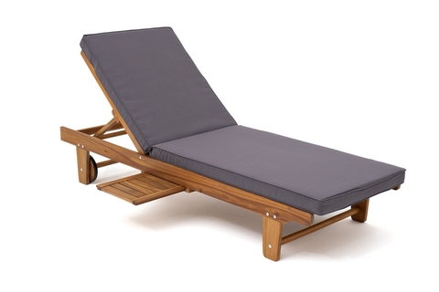 Шезлонг из акации Joygarden БУКА, Natural Teak, серый
