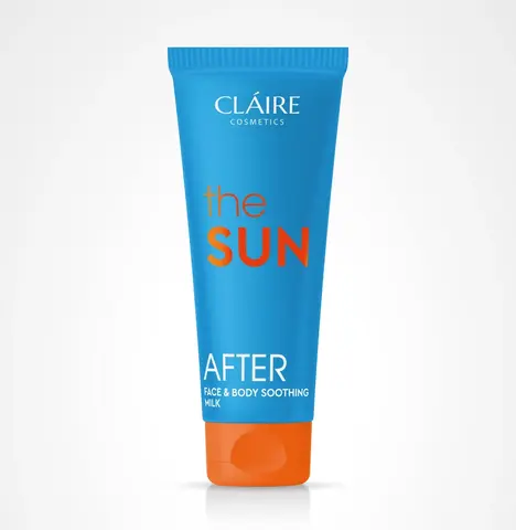 Claire cosmetics THE SUN Молочко для лица и тела после загара AFTER SOOTHING MILK, 200мл
