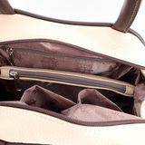 Сумка Саломея 479 леар бежевый + шоколад