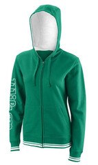 Женская толстовка Wilson W Team II FZ Hoody - team green