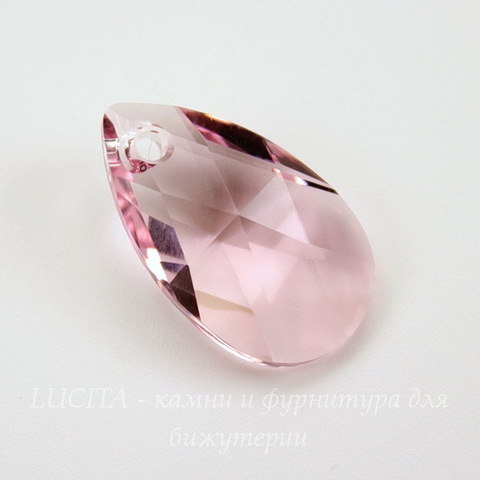 6106 Подвеска Сваровски Капля Light Rose (22 мм)
