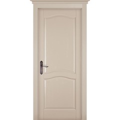 Купить Межкомнатная дверь массив сосны Лео Браш эмаль крем глухая