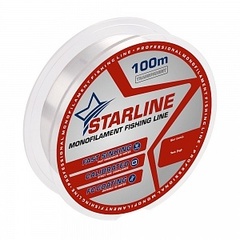 Монофильная леска STARLINE 100m ( transparent) d. 234  /  разрывная нагрузка 5,5 кг продажа от 5 шт.