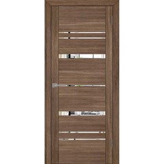 Купить Межкомнатная дверь экошпон Uberture 30027 серый велюр с зеркалом