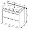Aquanet 183395 Компл.3 - Тумба Тулон 75 цв.белый (183395)
