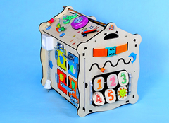 KIMTOYS Бизиборд Домик «Смайлик» (ДС-01)