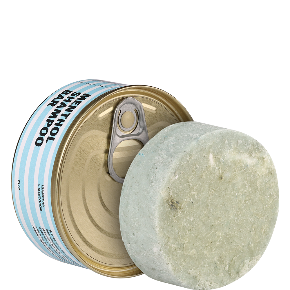 Твердый ментоловый шампунь (Menthol Shampoo bar)