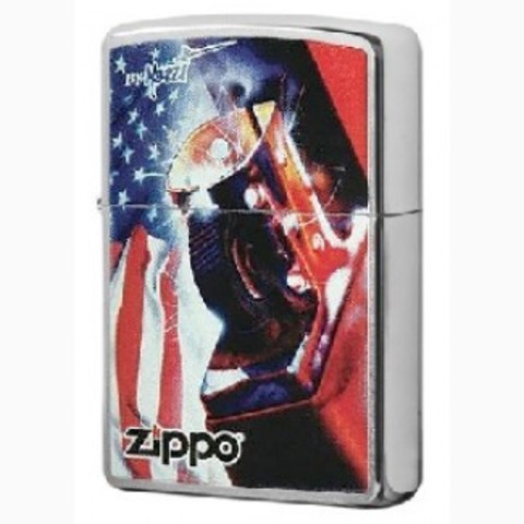 Зажигалка Zippo, латунь/сталь, серебристая, с покрытием Brushed Chrome 36х12х56 мм (24179 Mazzi&Zippo) | Wenger-Victorinox.Ru