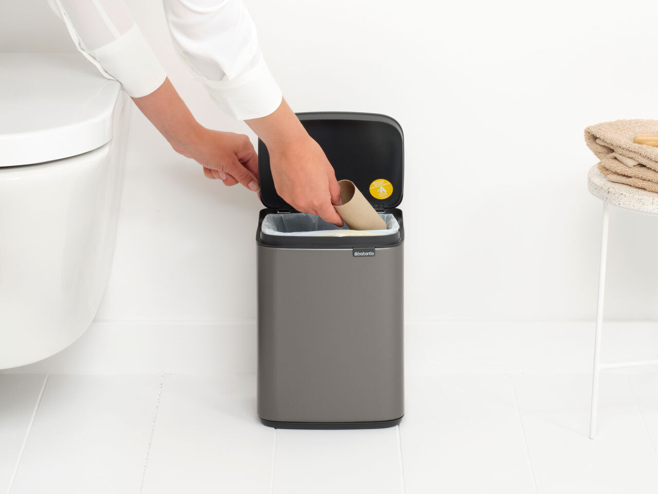 Мусорный бак Bo (4 л), Платиновый, арт. 222504 - фото 6