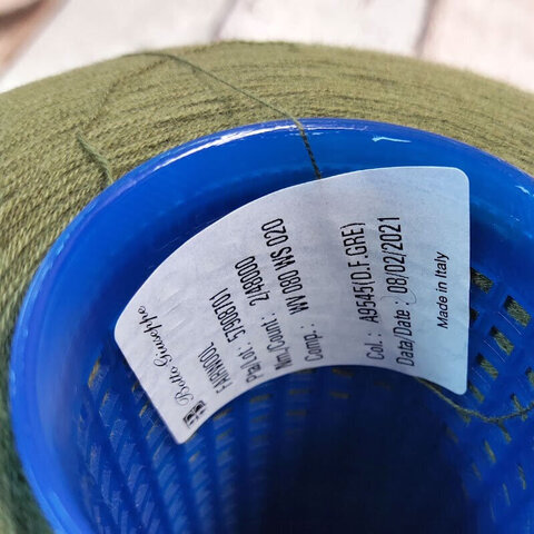 Меринос с кашемиром (20%) BOTTO GIUSEPPE / FAIRWOOL 2/48 зеленый оливковый