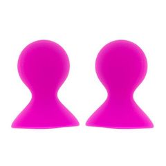 Ярко-розовые помпы для сосков LIT-UP NIPPLE SUCKERS LARGE PINK - 