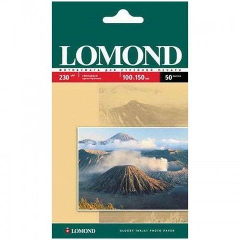 Односторонняя глянцевая фотобумага Lomond для струйной печати, A6, 230 г/м2, 50 листов (0102035)