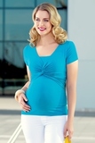 Блузка для беременных 01477 бирюзовый