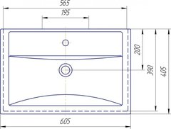 Тумба MISTY  Фостер - 60 c умывальником
