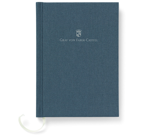 Книжка записная Graf von Faber-Castell в льняном переплете A6 Night Blue
