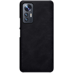 Кожаный чехол книжка от Nillkin для смартфона Xiaomi 12 Lite 5G, серия Qin Leather