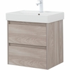 Aquanet 305236 Тумба с раковиной Nova Lite 60 2 ящ. цв. орех светлый (305236)