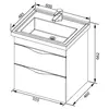 Aquanet 184306 Компл.3 - Тумба Эвора 60 цв.белый (184306)