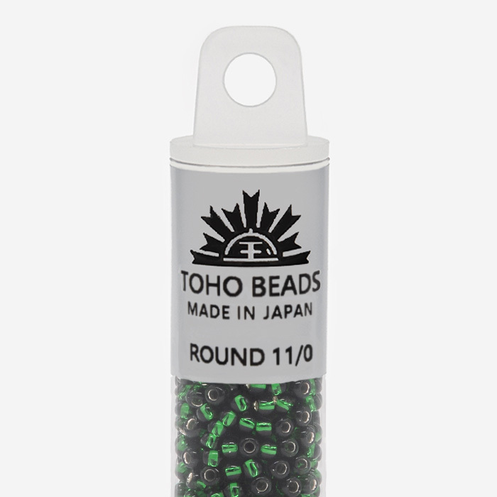 Японский бисер TOHO Round 11/0 (№36), с внутренним серебрением, прозрачный