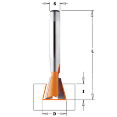 Фреза ласточкин хвост 7,5гр. монолитная D=6x8 S=6 718.060.11