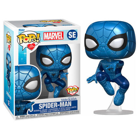 Funko POP Make a Wish 2022 - Spider-Man (Metallic), Multicolor, (63675)