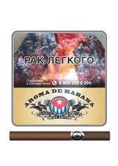 Сигариллы с фильтром AROMA DE HABANA Irish Coffee, жестяной портсигар, (10 шт)