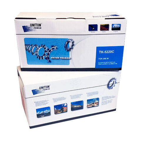 Тонер-картридж для (TK-5220C) KYOCERA ECOSYS P5021/M5521 (1,2K) син UNITON Premium GREEN LINE (Eco Protected)