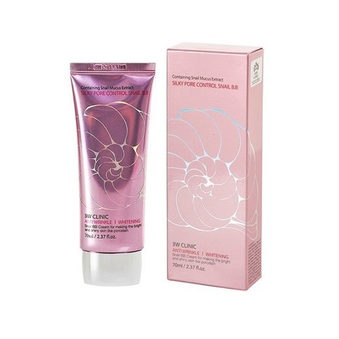 [3W CLINIC] УЛИТОЧНЫЙ ВВ КРЕМ С СЕБУМ КОНТРОЛЕМ Silky Pore Control BB Cream (Pink), 70 мл