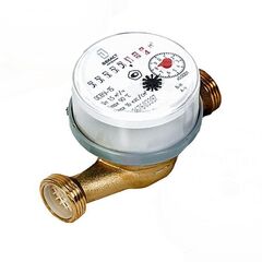 Счетчик воды до 90 градусов ОСВУ-15 муфтовый 110мм, с монтажным комплектом, Декаст (ПК Прибор)