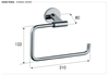 Remer GS44DO Полотенцедержатель Remer Guest GS44DO, золото глянцевое