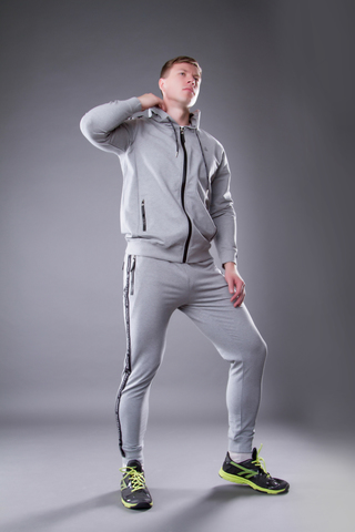 Grey melange sport suit “VELIKOROSS”