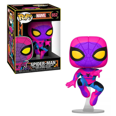 black spiderman pop figure