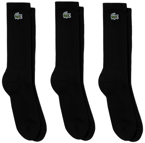 Теннисные носки Lacoste Sport High Cut Socks 3P - black/black/black