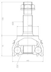 ШРУС внешний  NKN  NS1207-2H