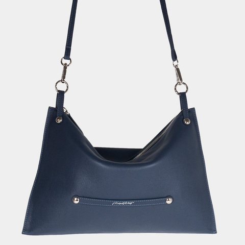Сумка Tereze из кожи теленка, синего цвета