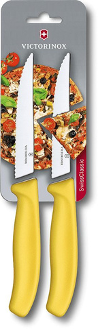 Набор Victorinox кухонный, 2 предмета, лезвие волнистое, желтый (6.7936.12L8B)