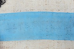 Лента органза, ш. 5 см, голубой