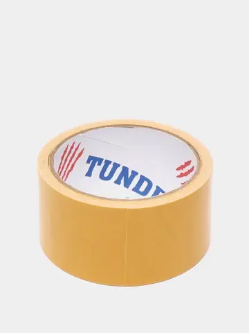 Лента двусторонняя ТУНДРА, клейкая, полипропиленовая, белая основа, 90 мкм, 48 мм ? 10 м