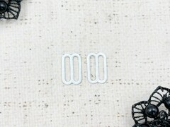 Регулятор для бюстгальтера металл, 1,5 см, белый