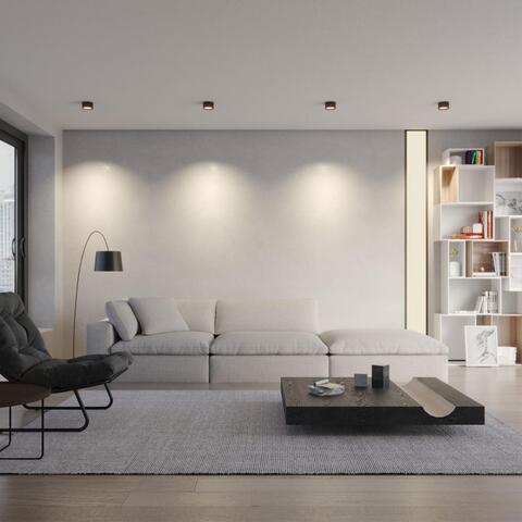 359595 OVER NT25 000 черный Светильник накладной светодиодный с переключ. цв. температуры IP20 LED 12W 220-240V 3000К\4000К\6000К ORBIS