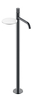 Boheme 120-SGM.3 Смеситель STICK напольный для умыв. SHINE GUN METAL LINEA