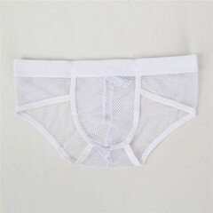 Плавки мужские белые  в сетку (размер S)